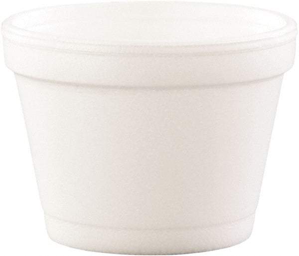 DART - Bowl Containers, Foam, 4 oz, 1000/Carton - White - Eagle Tool & Supply