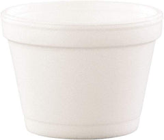 DART - Bowl Containers, Foam, 4 oz, 1000/Carton - White - Eagle Tool & Supply