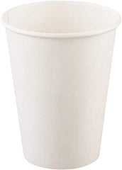 Solo - Single-Sided Poly Paper Hot Cups, 12 oz, 50/Bag, 20 Bags/Carton - White - Eagle Tool & Supply