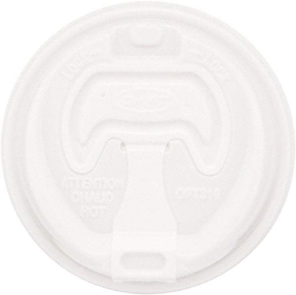 DART - Optima Reclosable Lid, 12-24 oz Foam Cups, 100/Bag, 10 Bags/Carton - White - Eagle Tool & Supply