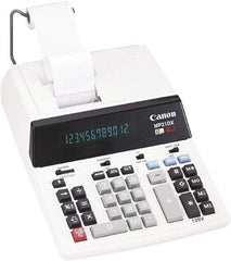 Canon - Fluorescent Printing Calculator - White, AC Powered, 12.2" Long x 9" Wide - Eagle Tool & Supply