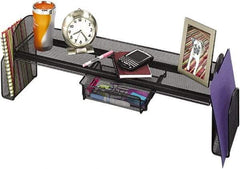 Safco - Black Space Saver Shelf - Steel, Mesh - Eagle Tool & Supply