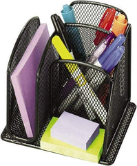 Safco - Black Desk Top Organizer - Steel - Eagle Tool & Supply