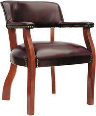 ALERA - Burgundy Vinyl Guest Chair - 24" Wide x 29-1/2" High - Eagle Tool & Supply