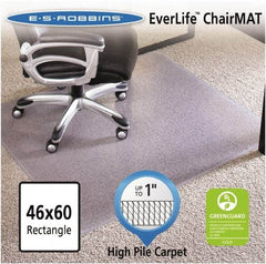 ES Robbins - 60" Long x 46" Wide, Chair Mat - Rectangular, Crystal Edge Style - Eagle Tool & Supply