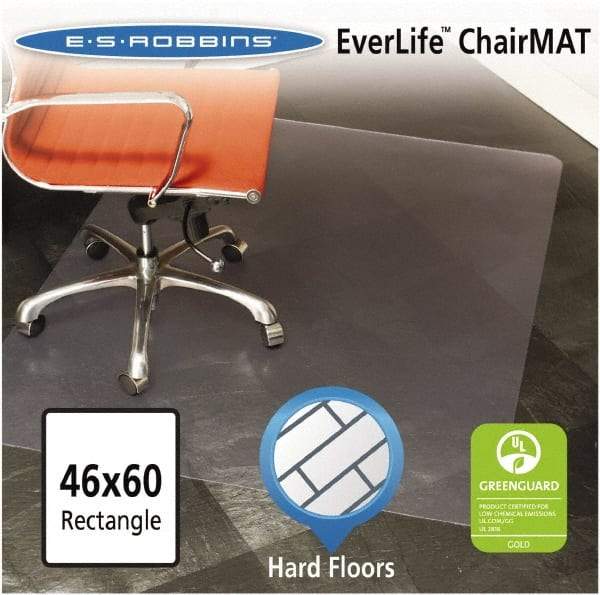 ES Robbins - 60" Long x 46" Wide, Chair Mat - Rectangular, Straight Edge Style - Eagle Tool & Supply