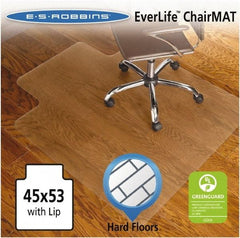 ES Robbins - 53" Long x 45" Wide, Chair Mat - Rectangular, Straight Edge Style - Eagle Tool & Supply