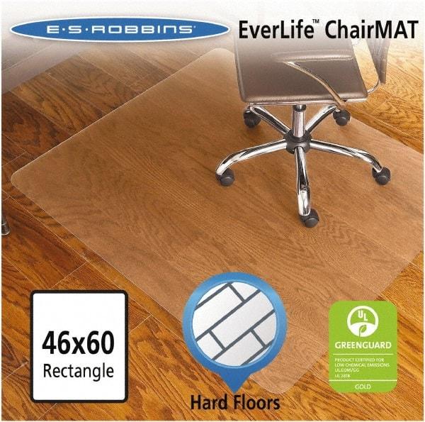 ES Robbins - 60" Long x 46" Wide, Chair Mat - Rectangular, Straight Edge Style - Eagle Tool & Supply