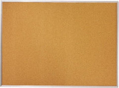 Mead - 96" Wide x 48" High Open Cork Bulletin Board - Natural (Color) - Eagle Tool & Supply