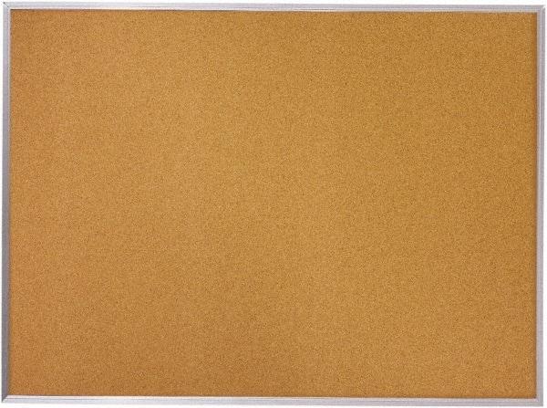 Mead - 36" Wide x 24" High Open Cork Bulletin Board - Natural (Color) - Eagle Tool & Supply