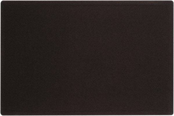 Quartet - 36" Wide x 24" High Cork Bulletin Board - Fabric, Black - Eagle Tool & Supply
