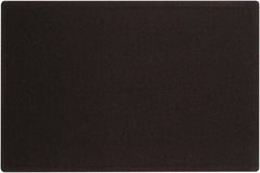 Quartet - 36" Wide x 24" High Cork Bulletin Board - Fabric, Black - Eagle Tool & Supply