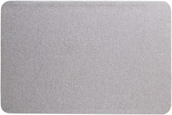 Quartet - 36" Wide x 24" High Cork Bulletin Board - Fabric, Gray - Eagle Tool & Supply