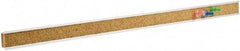 Quartet - 36" Wide x 1" High Cork Bulletin Bar - Brown - Eagle Tool & Supply