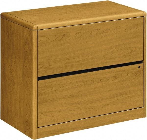 Hon - 36" Wide x 29-1/2" High x 20" Deep, 2 Drawer Lateral File - Laminate, Harvest - Eagle Tool & Supply