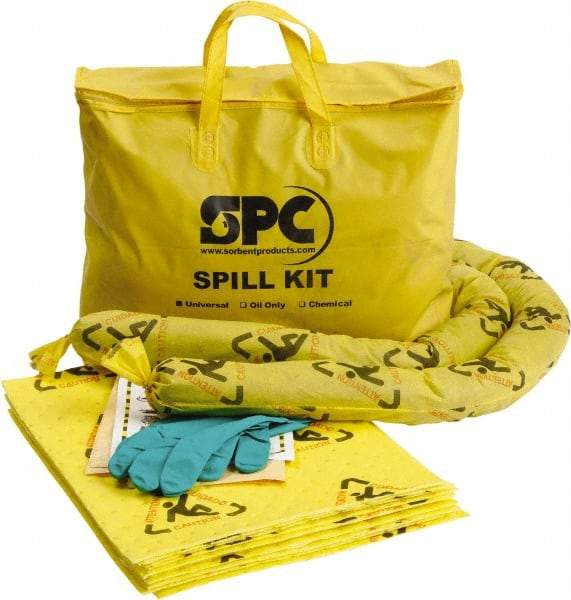 Brady SPC Sorbents - 5 Gal Capacity Chemical Spill Kit - 5 Gal Nylon Bag - Eagle Tool & Supply