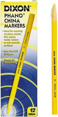 DIXON - Yellow China Marker - Soft Crayon Tip, Wax - Eagle Tool & Supply