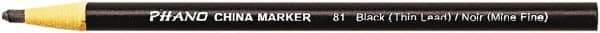 DIXON - Black China Marker - Soft Crayon Tip, Wax - Eagle Tool & Supply