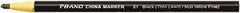 DIXON - Black China Marker - Soft Crayon Tip, Wax - Eagle Tool & Supply