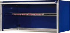 EXTREME TOOLS - Tool Storage Workstation - 55" Wide x 30" Deep x 26-3/8" High, 11 Gauge Steel, Blue - Eagle Tool & Supply