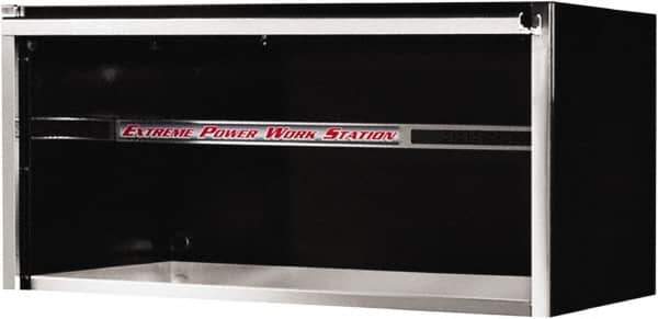 EXTREME TOOLS - Tool Storage Workstation - 55" Wide x 30" Deep x 26-3/8" High, 11 Gauge Steel, Black - Eagle Tool & Supply