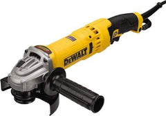 DeWALT - 4-1/2 & 5" Wheel Diam, 11,000 RPM, Corded Angle & Disc Grinder - 5/8-11 Spindle - Eagle Tool & Supply