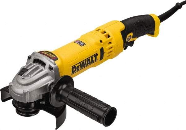 DeWALT - 4-1/2 & 5" Wheel Diam, 11,000 RPM, Corded Angle & Disc Grinder - 5/8-11 Spindle - Eagle Tool & Supply