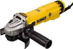 DeWALT - 4-1/2 & 5" Wheel Diam, 11,000 RPM, Corded Angle & Disc Grinder - 5/8-11 Spindle - Eagle Tool & Supply