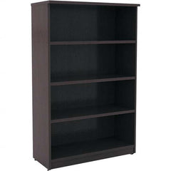 ALERA - Bookcases Height (Inch): 55 Color: Espresso - Eagle Tool & Supply