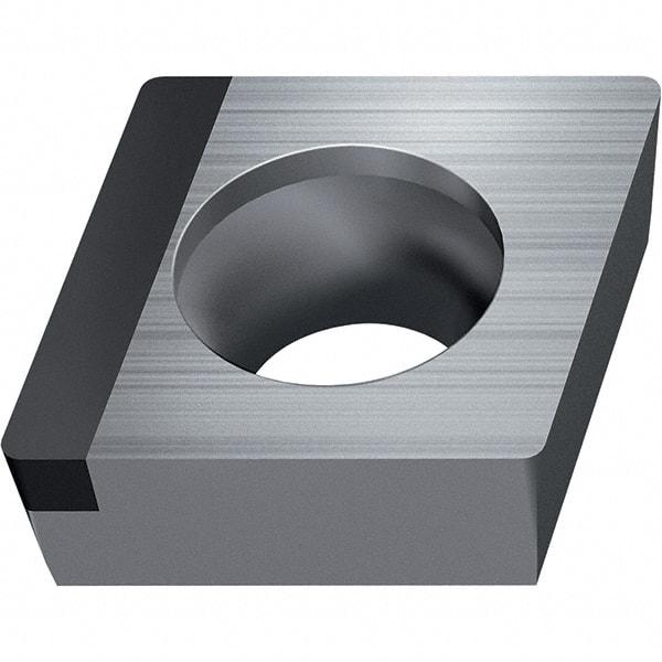 Walter - CCGW FSL-9 Grade WDN10 Turning Insert - Polycrystaline Diamond Finish, 80° Rhombic, 9.53mm Inscr Circle, 3.97mm Thick, 0.4mm Corner Radius - Eagle Tool & Supply
