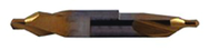 #8 x 3-1/2 OAL 60° HSS Combined Drill & Countersink-TiN Coated - Eagle Tool & Supply