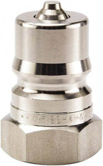 Parker - 3/4-16 SAE ORB 316 Stainless Steel Hydraulic Hose Female Straight Thread Nipple - 1,500 psi, 6 GPM, Series 60 - Eagle Tool & Supply