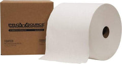 PRO-SOURCE - Dry Shop Towel/Industrial Wipes - Jumbo Roll, 12" x 12" Sheet Size, White - Eagle Tool & Supply