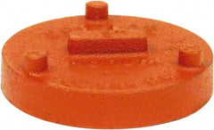 Made in USA - Size 3", Class 150, Malleable Iron Orange Pipe Cap - Grooved End Connection - Eagle Tool & Supply