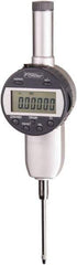 Fowler - 0 to 1/2" Range, 0.00005" Graduation, Electronic Drop Indicator - Flat Back, Accurate to 0.00016", Inch & Metric System, LCD Display - Eagle Tool & Supply