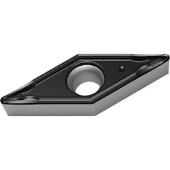 Walter - VCMT221 PF4 Grade WMP20S Carbide Turning Insert - TiCN/Al2O3/TiCN Finish, 35° Diamond, 1/4" Inscr Circle, 1/8" Thick, 1/64" Corner Radius - Eagle Tool & Supply
