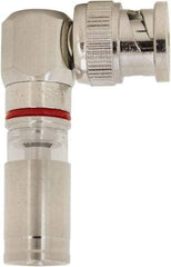 Ideal - Right Angle, BNC Compression Coaxial Connector - Compatible with RG59, Brass Body - Eagle Tool & Supply