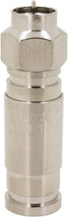 Ideal - Straight, F Type Compression Coaxial Connector - Compatible with RG11 - Eagle Tool & Supply