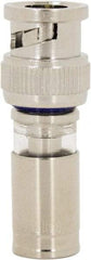 Ideal - Straight, BNC Compression Coaxial Connector - Compatible with RG6, Brass Body - Eagle Tool & Supply
