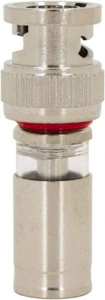 Ideal - Straight, BNC Compression Coaxial Connector - Compatible with RG59, Brass Body - Eagle Tool & Supply