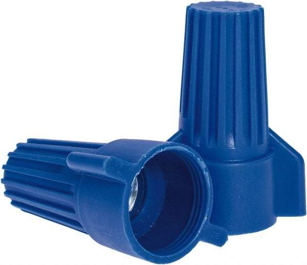 Ideal - 3, 12 to 2, 6 AWG, 600 Volt, Flame Retardant, Wing Twist on Wire Connector - Blue, 221°F - Eagle Tool & Supply