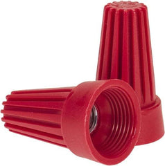 Ideal - 2, 14 to 4, 12 AWG, 600 Volt, Flame Retardant, Standard Twist on Wire Connector - Red, 221°F - Eagle Tool & Supply