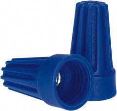 Ideal - 3, 20 to 3, 16 AWG, 300 Volt, Flame Retardant, Standard Twist on Wire Connector - Blue, 221°F - Eagle Tool & Supply