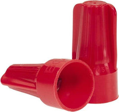 Ideal - 2, 18 to 5, 12 AWG, 600 Volt, Flame Retardant, Standard Twist on Wire Connector - Red, 221°F - Eagle Tool & Supply