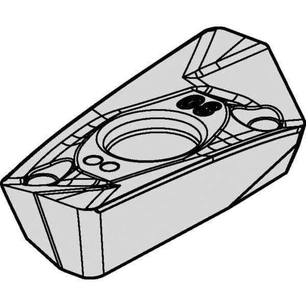 Kennametal - EP1416 E.HD Grade KCSM30 Carbide Milling Insert - TiAlN Finish, 0.1772" Thick, 1.6mm Corner Radius - Eagle Tool & Supply