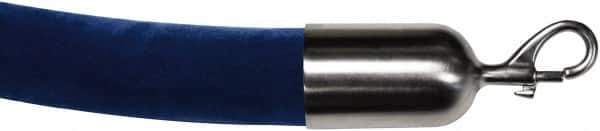 Tensator - 6' Long x 2" Wide Velour Rope - Blue - Eagle Tool & Supply