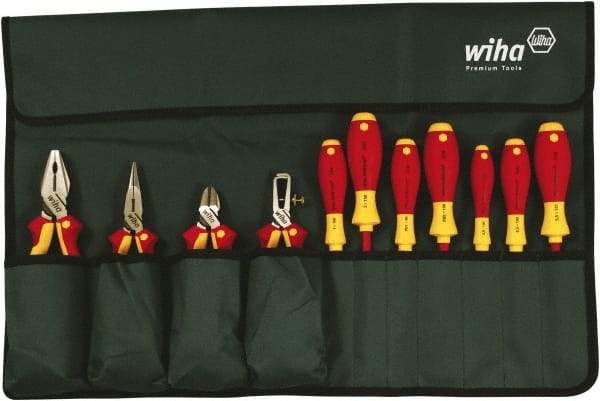 Wiha - 11 Piece Insulated Plier Set - Comes in Box - Eagle Tool & Supply