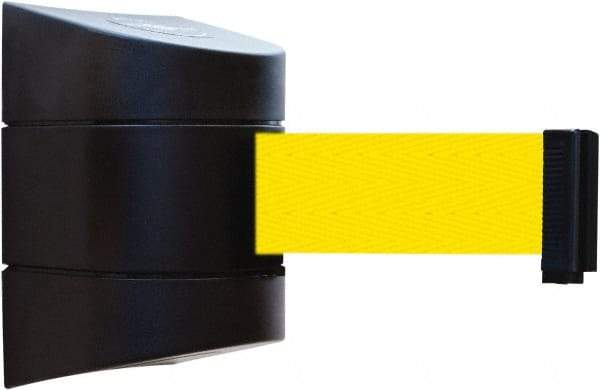 Tensator - 5" High x 3" Long x 3" Wide Barricade Tape Dispenser - Steel, Black Powdercoat Finish, Black, Use with Tensabarrier - Eagle Tool & Supply