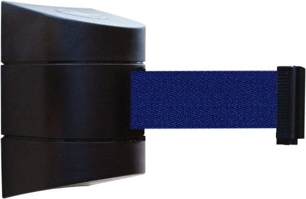 Tensator - 5" High x 3" Long x 3" Wide Barricade Tape Dispenser - Steel, Black Powdercoat Finish, Black, Use with Tensabarrier - Eagle Tool & Supply