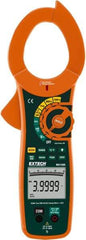 Extech - MA1500, CAT IV, Digital True RMS Auto Ranging Clamp Meter with 2" Clamp On Jaws - 750 VAC, 1000 VDC, 1500 AC/DC Amps, Measures Voltage, Capacitance, Current, Frequency, Resistance - Eagle Tool & Supply